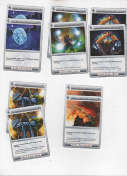 Lot #0621. 10 Chaotic Battlegear cards. All forged Unity Uncommon - Image 1