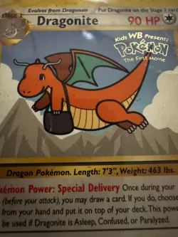 Pokemon TCG Dragonite Movie Black Star Promo Stamped Card #5 MP - Image 3