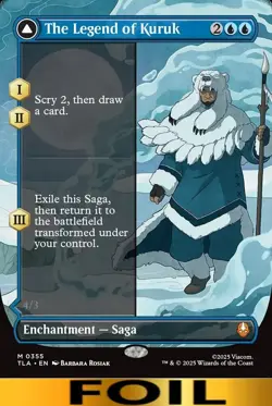 1x - The Legend of Kuruk - FOIL BORDERLESS - Avatar: The Last Airbender MTG - Image 1