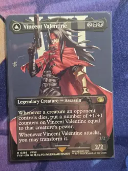 MTG - Vincent Valentine (0383) BORDERLESS Final Fantasy Magic NM Non-Foil - Image 1