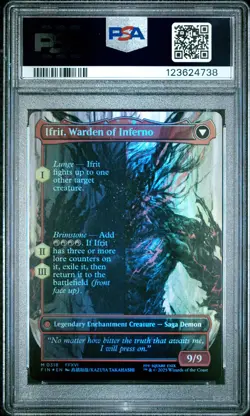 4738 Clive Ifrit Dominant 2025 MTG Final Fantasy #0318 Artist Foil PSA 10 - Image 2