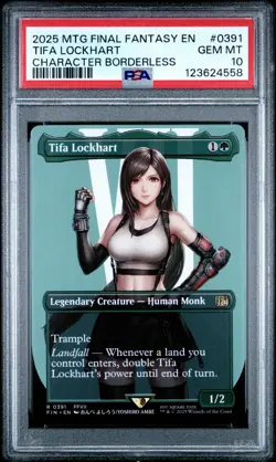 123624558 Tifa Lockhart 2025 Magic: The Gathering Final Fantasy #0391 PSA 10 - Image 1