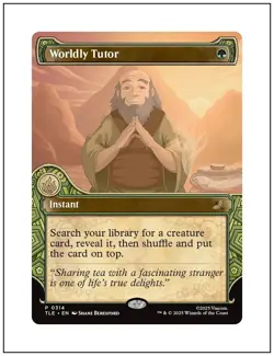 1x Worldly Tutor, 0314, Avatar Last Airbender Eternal Legal, Magic MTG NM - Image 1