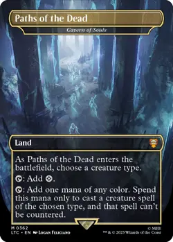 Paths of the Dead - Cavern of Souls Commander: the Lord of the Rings: Tales of Middle-Earth Foil for sale online - Image 2