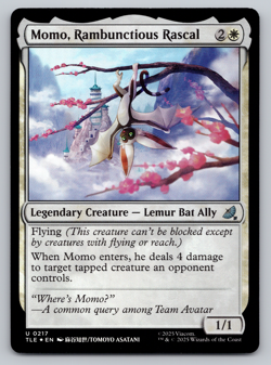 Momo, Rambunctious Rascal FOIL - MTG- Avatar: The Last Airbender TLA - Image 1