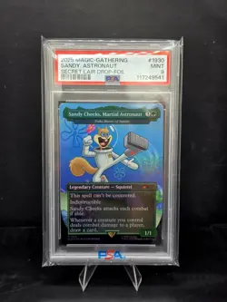 2025 Magic The Gathering Secret Lair Sandy Cheeks Foil PSA 9 - Image 1