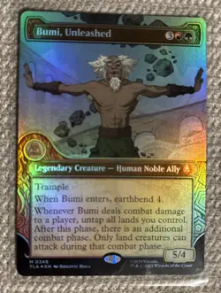 Bumi, Unleashed (Showcase Foil) 0348 - Avatar: The Last Airbender TLA - MTG - NM - Image 1