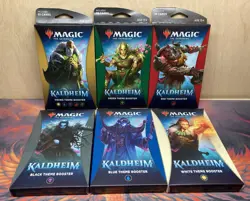 Magic the Gathering Full Kaldheim Theme Booster Set 6 Box Lot - New Sealed - Image 1