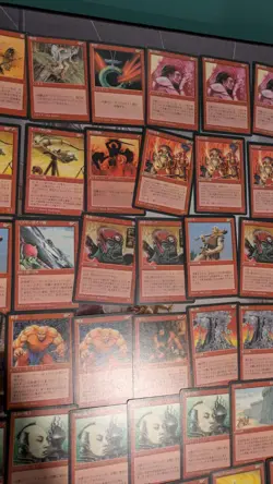 Lot Of 97 Red MTG FBB 4th Edition Black Border Magic The Gathering FOREIGN FWB - Image 3