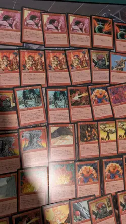 Lot Of 97 Red MTG FBB 4th Edition Black Border Magic The Gathering FOREIGN FWB - Image 4