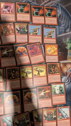 Lot Of 97 Red MTG FBB 4th Edition Black Border Magic The Gathering FOREIGN FWB - Image 5