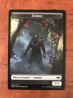 Zombie Token 008 MTG Magic the Gathering Card NM Near Mint Innistrad Crimson Vow - Image 1
