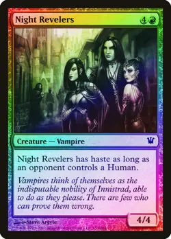 Night Revelers FOIL Innistrad NM Red Common MAGIC THE GATHERING CARD ABUGames - Image 1