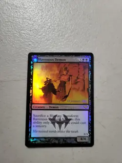 1x Foil Ravenous Demon Archdemon of Greed Dark Ascension Prerelease Promo MTG LP - Image 2