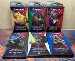 Magic the Gathering Dungeons Dragons Forgotten Realms Full Theme Set 6 Box Lot - Image 1