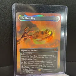 The One Ring Borderless Foil - Mythic - Lord of the Rings LOTR MTG - Image 1
