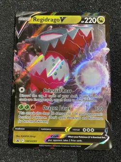 Pokemon TCG - Regidrago V, Sword & Shield Promo, SWSH281, Black Star Promo - Image 1