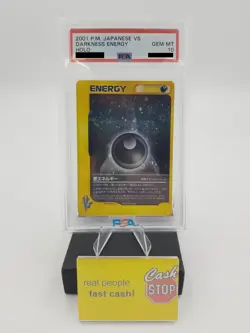 Darkness Energy Holo PSA 10 Pokemon Japanese VS 2001 Card (SWIRL) - Image 1