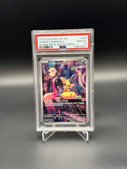 2025 POKEMON MARNIE'S MORPEKO MARNIE RIVAL BATTLE DECK SVP EN 206 PSA 10 - Image 1