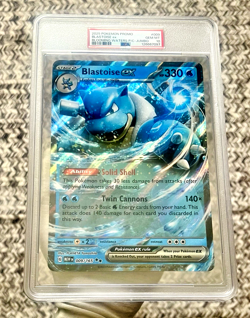 2025 Pokemon 151 English Blooming Waters Blastoise ex 009/165 JUMBO Promo PSA 10 - Image 1