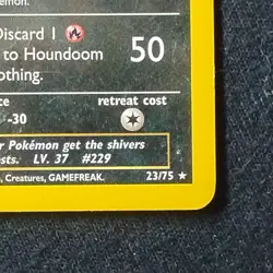 Pokemon TCG Houndoom 23/75 Neo Discovery 1st Edition Non Holo Rare LP - Image 4