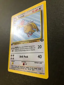 Pokemon FEAROW 36/64 Jungle Vintage 1st Edition NM Nice! - Image 3
