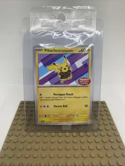 Pikachu Berkemeja Batik 154/SV-P Pokemon Indonesia Journey Promo Purple - SEALED - Image 1
