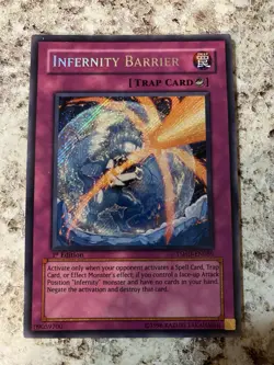 Infernity Barrier TSHD-EN089 Secret Rare 1st Edition Yugioh 5091 MP - Image 2