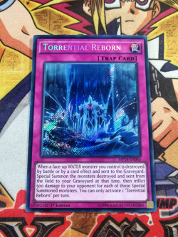 Torrential Reborn mp14-en046 1st Edition (VLP) Secret Rare Yu-Gi-Oh! - Image 1