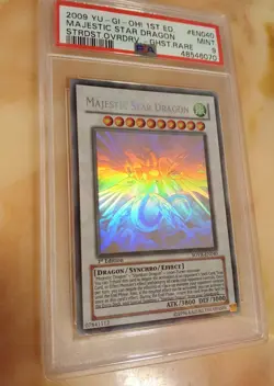Yu-Gi-Oh 2009 Majestic Star Dragon SOVR-EN040 PSA 9 MINT 1st Edition Ghost Rare! - Image 2