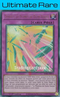 Yu-Gi-Oh! Tempete de Plumes de Dame Harpie : UL RA01-FR073 - Image 1