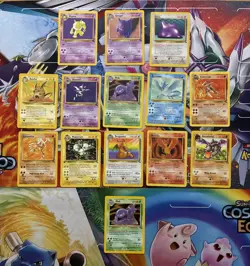 Vintage Pokemon Card Lot WOTC Holo Etc Gengar Dragonite Moltres Fire - Image 1