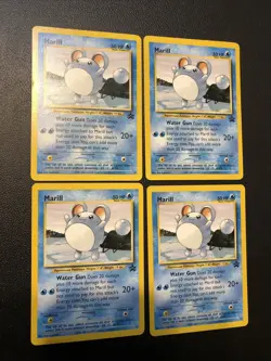 Marill 29/53 Wotc Promo Regular X4 Rare Cards Pokemon TCG Lot - Image 1