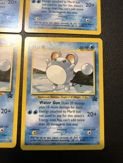 Marill 29/53 Wotc Promo Regular X4 Rare Cards Pokemon TCG Lot - Image 3
