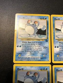 Marill 29/53 Wotc Promo Regular X4 Rare Cards Pokemon TCG Lot - Image 5