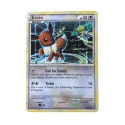 Eevee 48/90 Pokemon Card HeartGold SoulSilver HGSS Rare MP/LP - Image 1