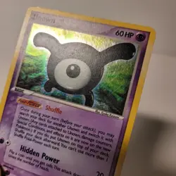 Unown X X/28 - EX Unseen Forces Holo Rare Pokemon Card - MP - - Image 3