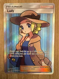 Lady - SV86/SV94 - Pokemon Hidden Fates Sun & Moon Full Art Ultra Rare Card NM - Image 1