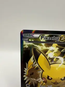 Pikachu EX XY124 XY Black Star Promo Full Art Holographic Holo Pokemon Card - Image 2