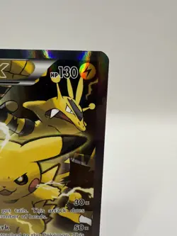 Pikachu EX XY124 XY Black Star Promo Full Art Holographic Holo Pokemon Card - Image 3