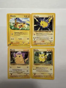 Pokemon TCG Pikachu 4 Card Lot - Image 1