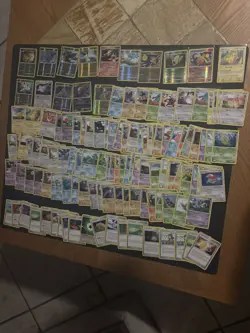 Vintage Pokemon Card Lot Holo Reverse Holo Fire 124 cards 2008 Eevee Pikachu - Image 1