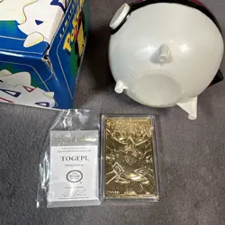 Pokemon 23K Gold Plated Card Burger King Limited Edition Togepi W/ Ball & COA - Image 2