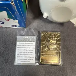 Pokemon 23K Gold Plated Card Burger King Limited Edition Togepi W/ Ball & COA - Image 3