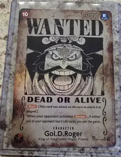 Gol.D.Roger WANTED SP Alt Art OP09-118 SEC Carrying on His Will Card English - Image 2