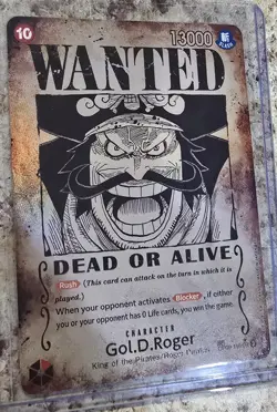 Gol.D.Roger WANTED SP Alt Art OP09-118 SEC Carrying on His Will Card English - Image 3