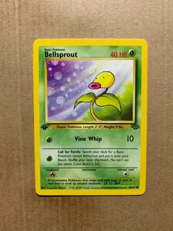 1st Edition Bellsprout 49/64 Jungle Set - Common Pokemon Card - NM/Mint - Image 1