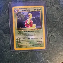 Pokemon TCG Meganium Neo Genesis Holo Rare Card #11/111 LP Condition - Image 1