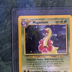 Pokemon TCG Meganium Neo Genesis Holo Rare Card #11/111 LP Condition - Image 2