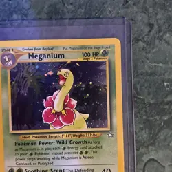 Pokemon TCG Meganium Neo Genesis Holo Rare Card #11/111 LP Condition - Image 3